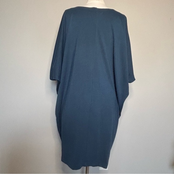 The Tiny Closet Peacock Blue Painter Dress, Medium - Picture 9 of 13